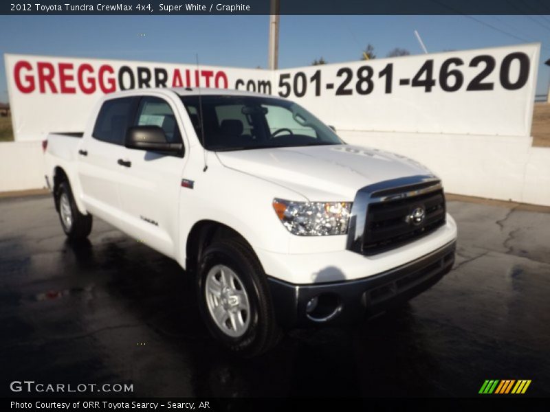 Super White / Graphite 2012 Toyota Tundra CrewMax 4x4