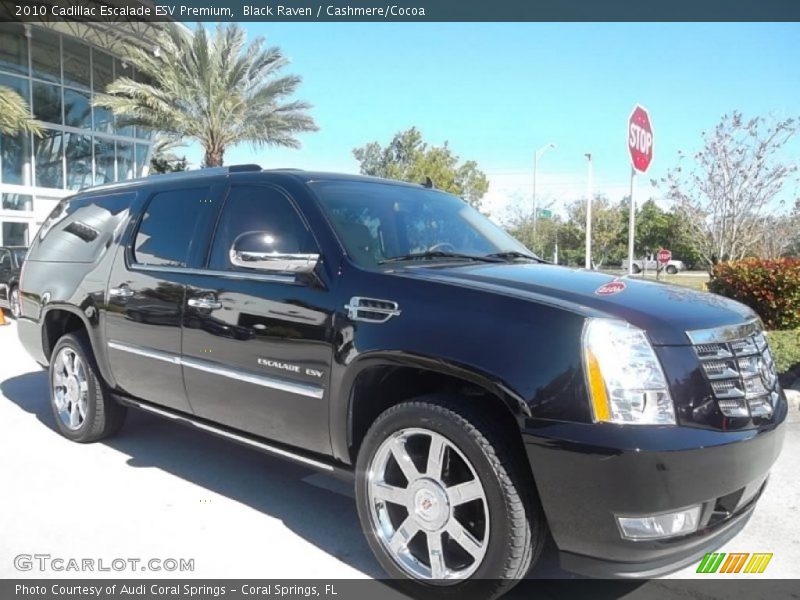 Black Raven / Cashmere/Cocoa 2010 Cadillac Escalade ESV Premium