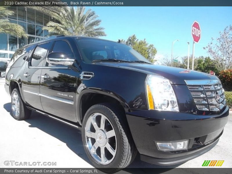 Black Raven / Cashmere/Cocoa 2010 Cadillac Escalade ESV Premium