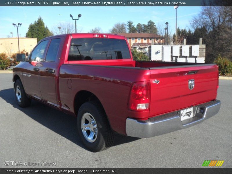 Deep Cherry Red Crystal Pearl / Dark Slate Gray/Medium Graystone 2012 Dodge Ram 1500 ST Quad Cab