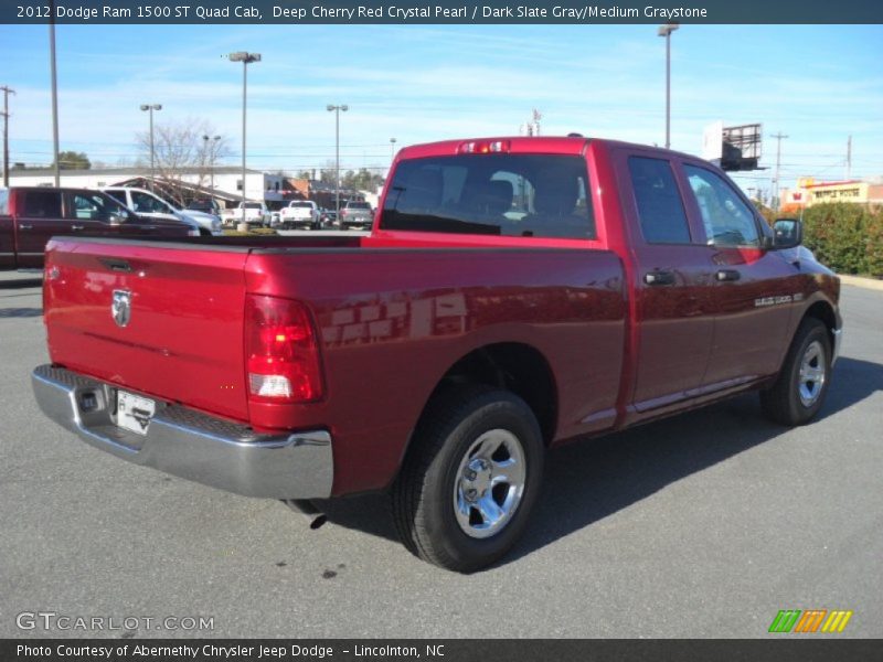 Deep Cherry Red Crystal Pearl / Dark Slate Gray/Medium Graystone 2012 Dodge Ram 1500 ST Quad Cab