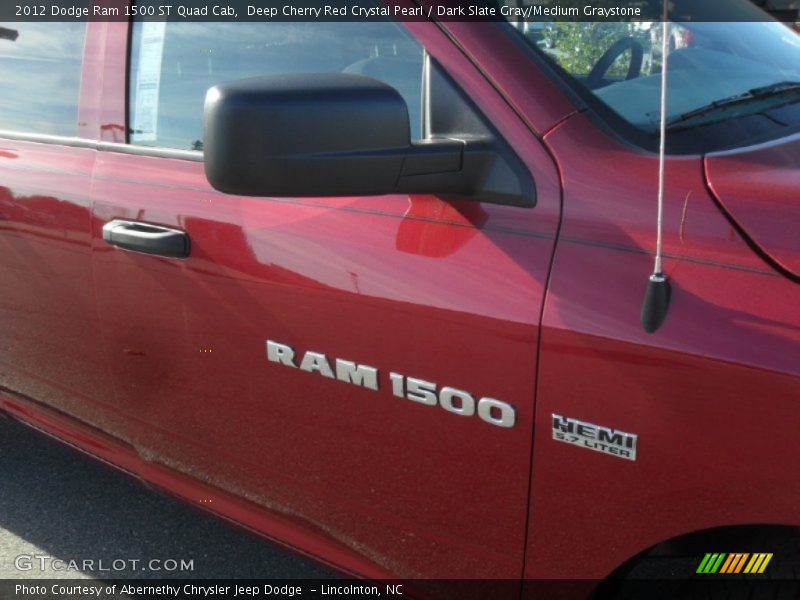 Deep Cherry Red Crystal Pearl / Dark Slate Gray/Medium Graystone 2012 Dodge Ram 1500 ST Quad Cab