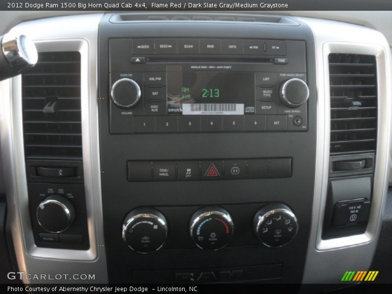 Flame Red / Dark Slate Gray/Medium Graystone 2012 Dodge Ram 1500 Big Horn Quad Cab 4x4