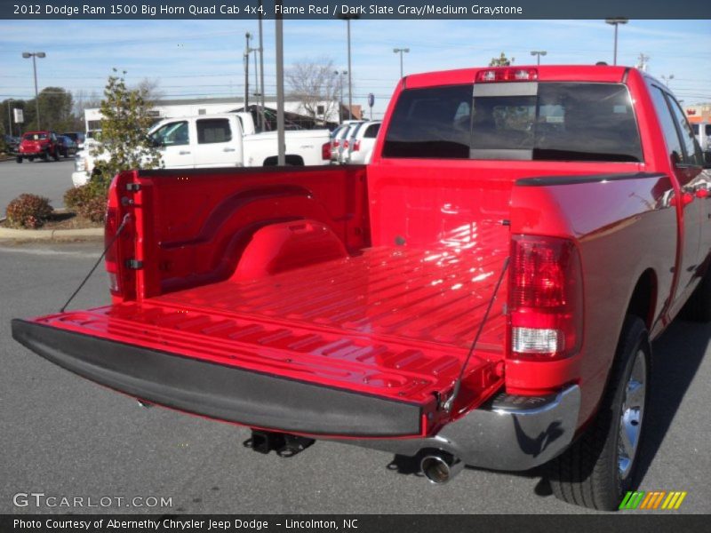 Flame Red / Dark Slate Gray/Medium Graystone 2012 Dodge Ram 1500 Big Horn Quad Cab 4x4