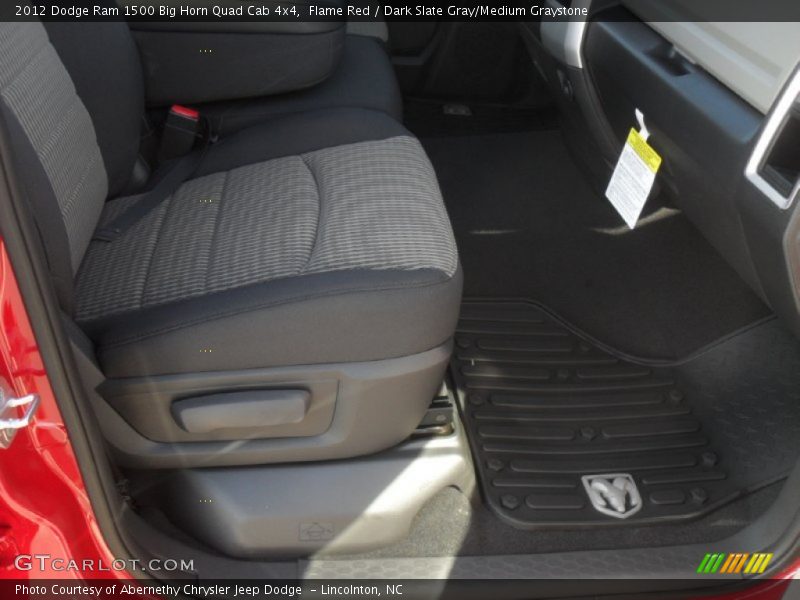 Flame Red / Dark Slate Gray/Medium Graystone 2012 Dodge Ram 1500 Big Horn Quad Cab 4x4