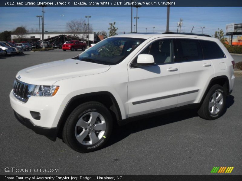 Stone White / Dark Graystone/Medium Graystone 2012 Jeep Grand Cherokee Laredo X Package