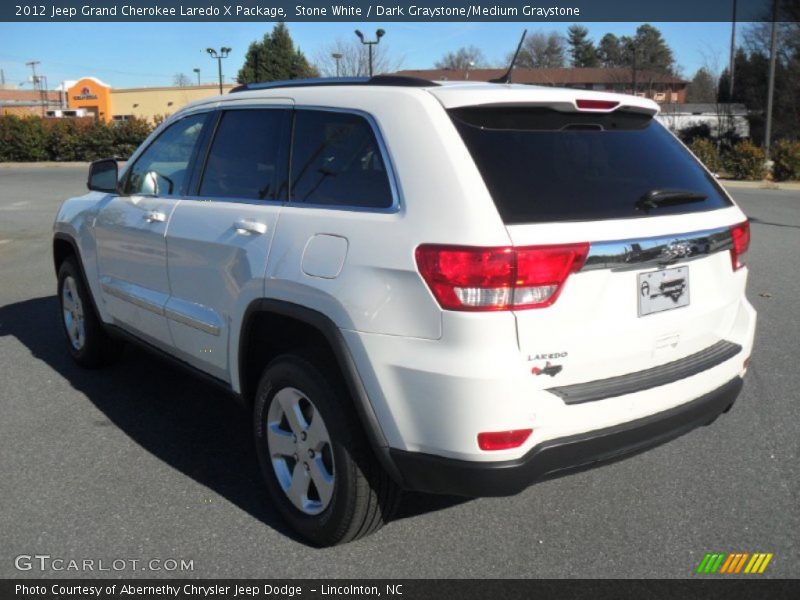 Stone White / Dark Graystone/Medium Graystone 2012 Jeep Grand Cherokee Laredo X Package