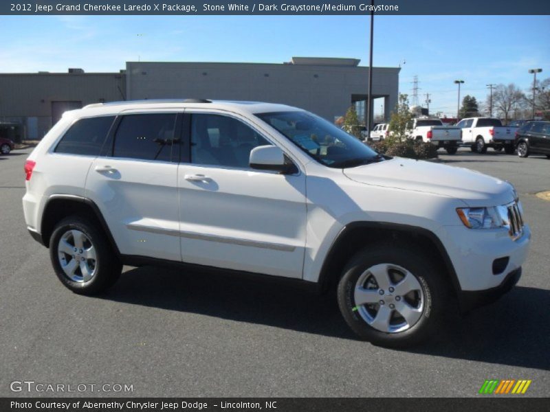 Stone White / Dark Graystone/Medium Graystone 2012 Jeep Grand Cherokee Laredo X Package