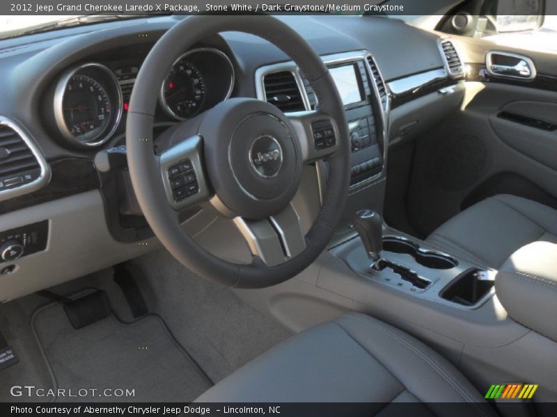 Stone White / Dark Graystone/Medium Graystone 2012 Jeep Grand Cherokee Laredo X Package