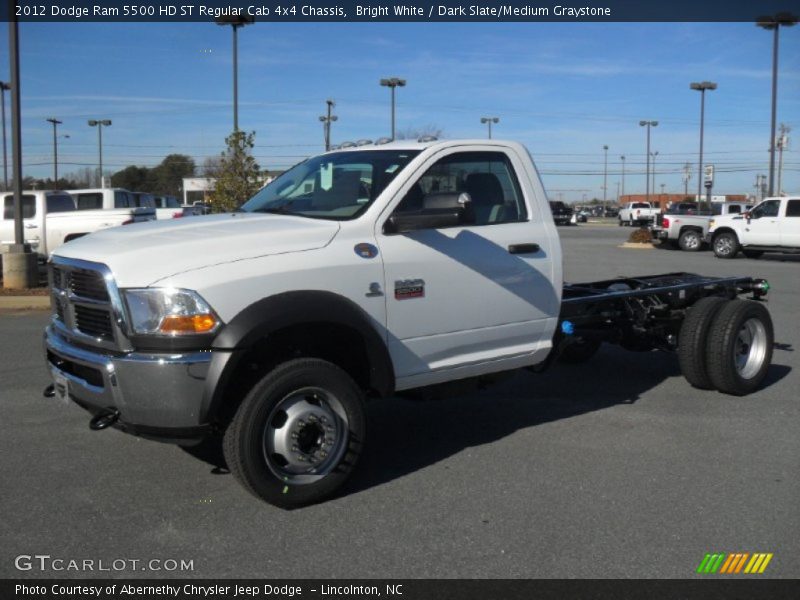  2012 Ram 5500 HD ST Regular Cab 4x4 Chassis Bright White