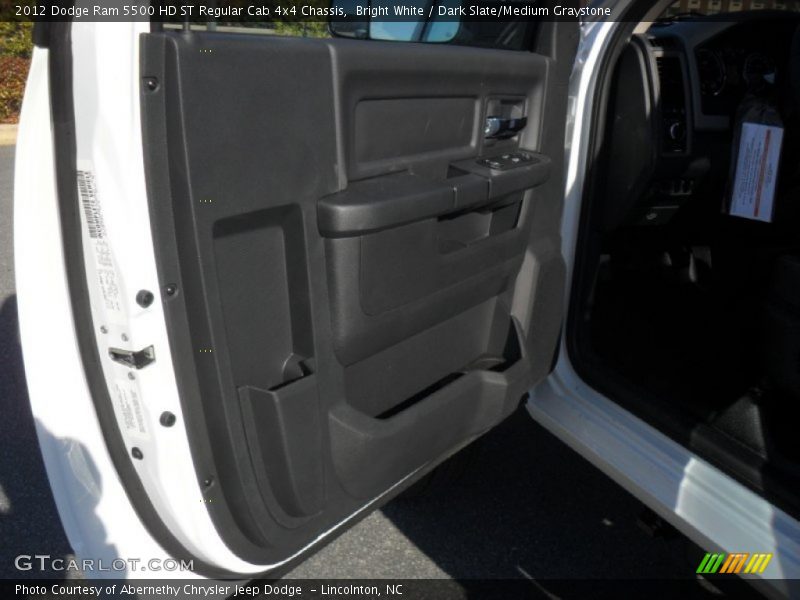 Bright White / Dark Slate/Medium Graystone 2012 Dodge Ram 5500 HD ST Regular Cab 4x4 Chassis