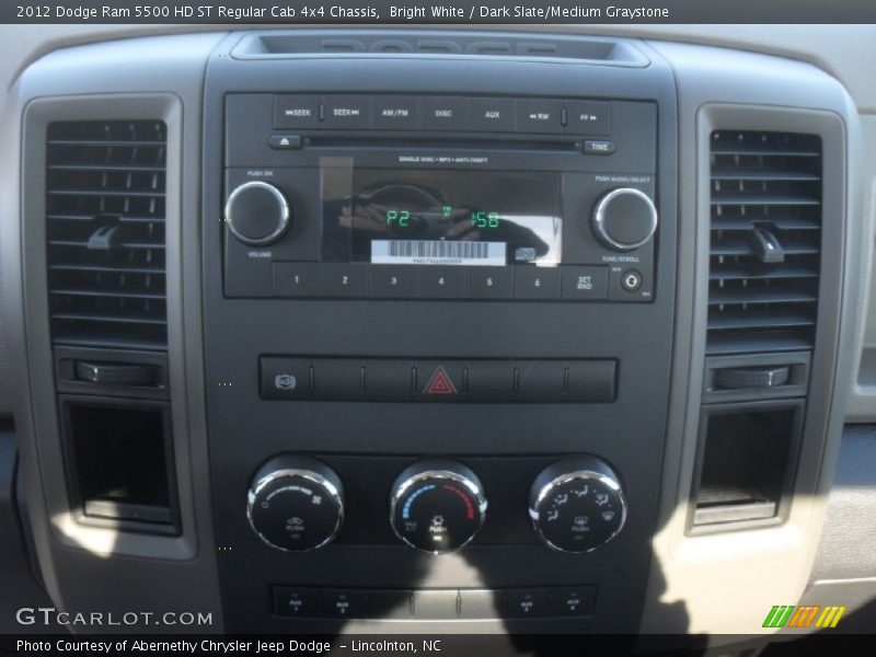 Bright White / Dark Slate/Medium Graystone 2012 Dodge Ram 5500 HD ST Regular Cab 4x4 Chassis