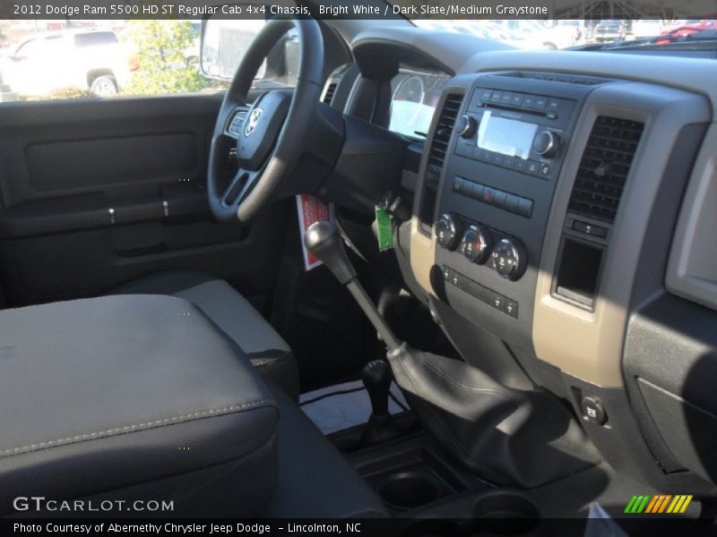 Bright White / Dark Slate/Medium Graystone 2012 Dodge Ram 5500 HD ST Regular Cab 4x4 Chassis