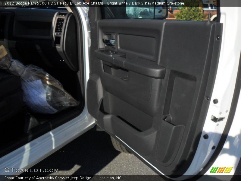 Bright White / Dark Slate/Medium Graystone 2012 Dodge Ram 5500 HD ST Regular Cab 4x4 Chassis