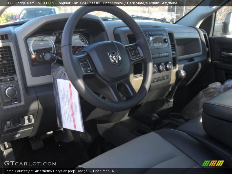 Dashboard of 2012 Ram 5500 HD ST Regular Cab 4x4 Chassis