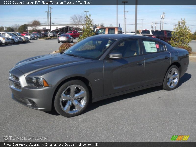 Tungsten Metallic / Tan/Black 2012 Dodge Charger R/T Plus