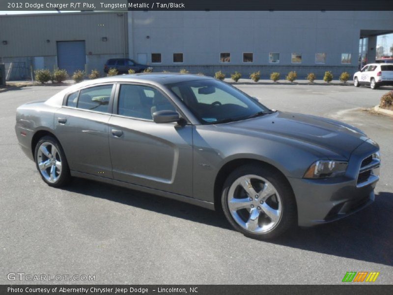 Tungsten Metallic / Tan/Black 2012 Dodge Charger R/T Plus