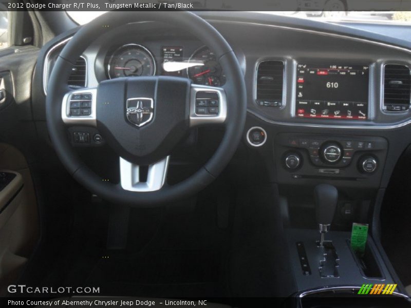 Tungsten Metallic / Tan/Black 2012 Dodge Charger R/T Plus
