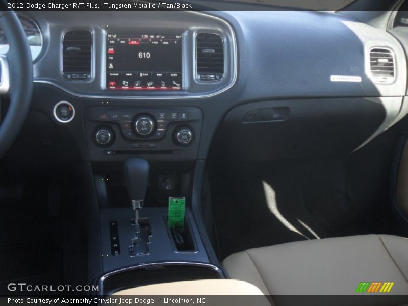 Tungsten Metallic / Tan/Black 2012 Dodge Charger R/T Plus