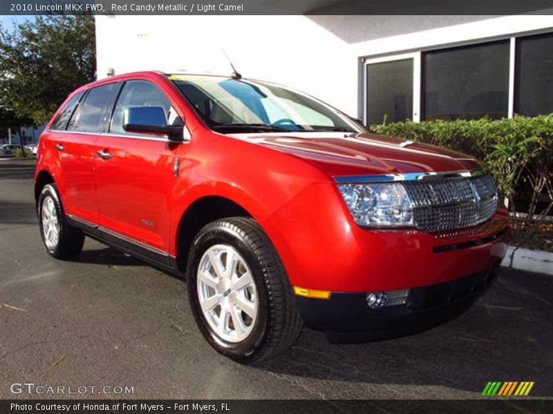 Red Candy Metallic / Light Camel 2010 Lincoln MKX FWD