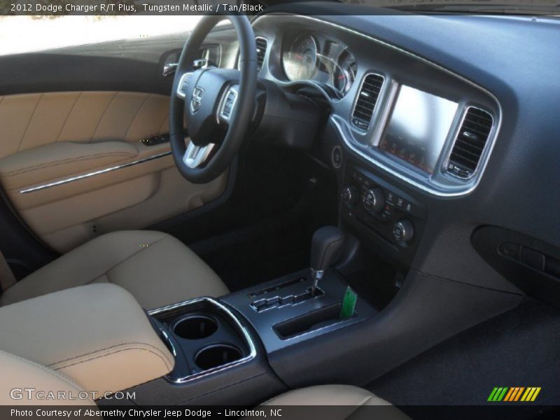 Tungsten Metallic / Tan/Black 2012 Dodge Charger R/T Plus