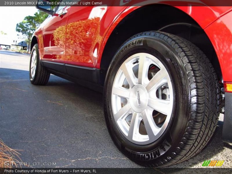 Red Candy Metallic / Light Camel 2010 Lincoln MKX FWD