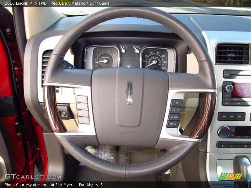 Red Candy Metallic / Light Camel 2010 Lincoln MKX FWD