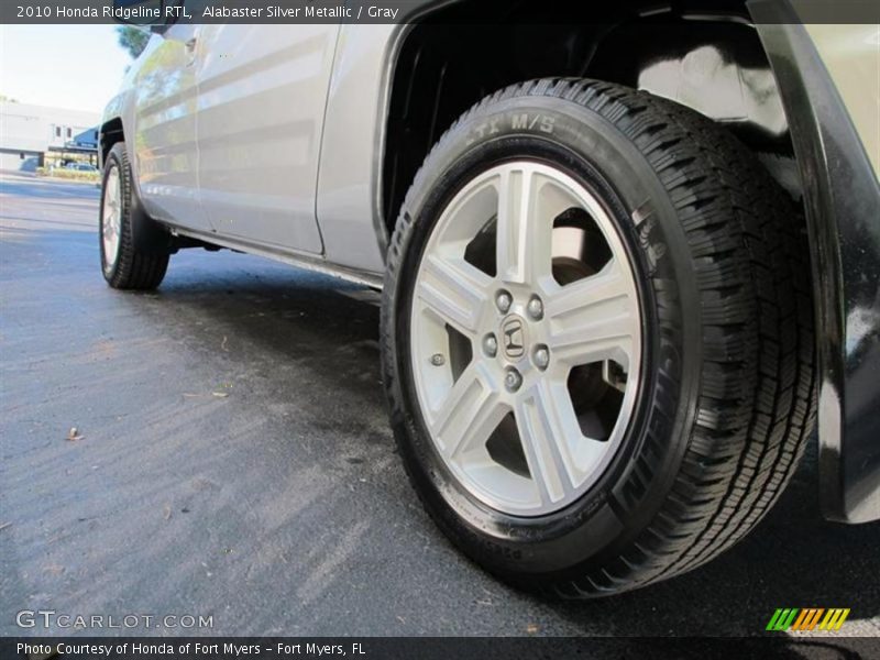 Alabaster Silver Metallic / Gray 2010 Honda Ridgeline RTL