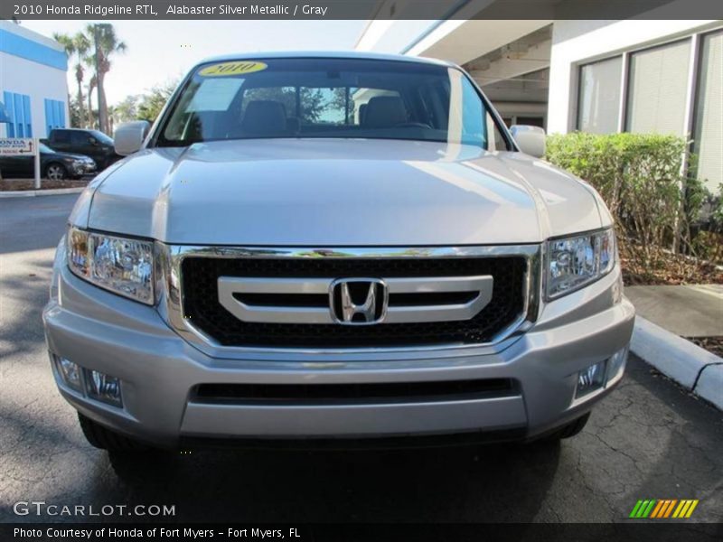 Alabaster Silver Metallic / Gray 2010 Honda Ridgeline RTL