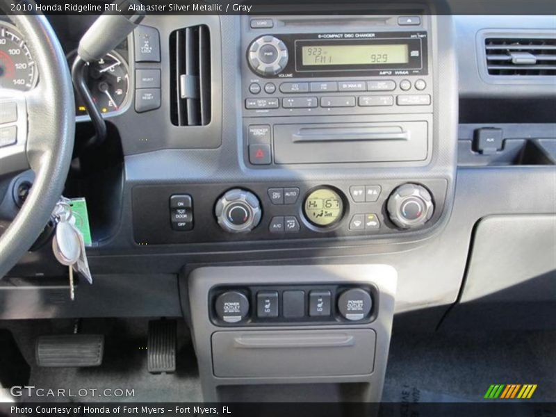 Alabaster Silver Metallic / Gray 2010 Honda Ridgeline RTL