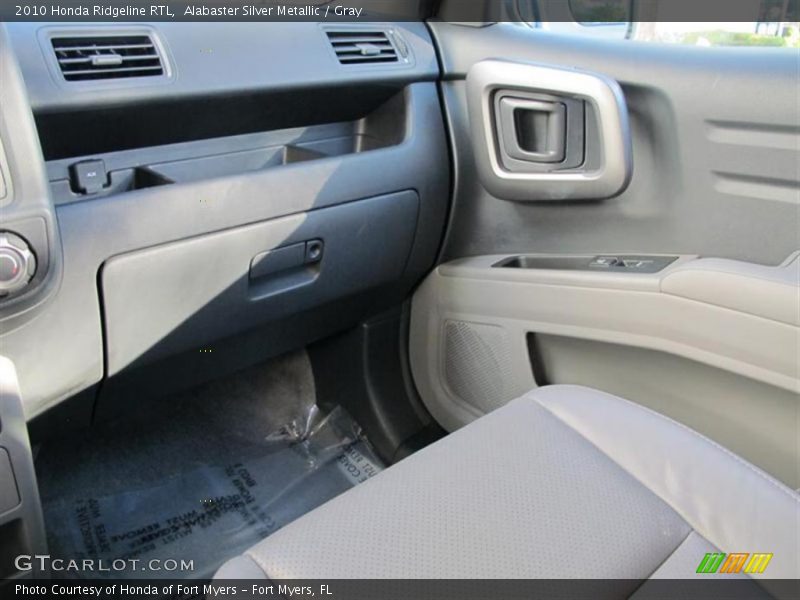 Alabaster Silver Metallic / Gray 2010 Honda Ridgeline RTL