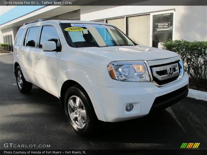 Taffeta White / Gray 2009 Honda Pilot EX-L