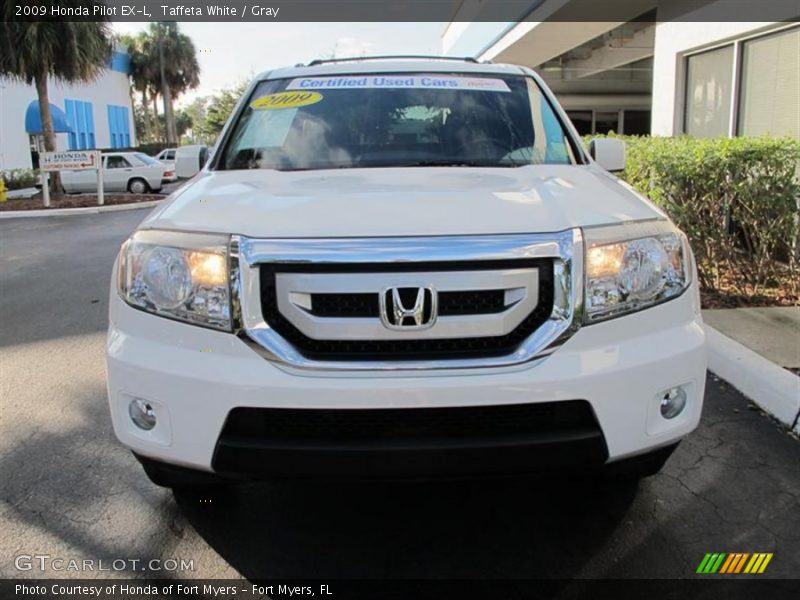 Taffeta White / Gray 2009 Honda Pilot EX-L