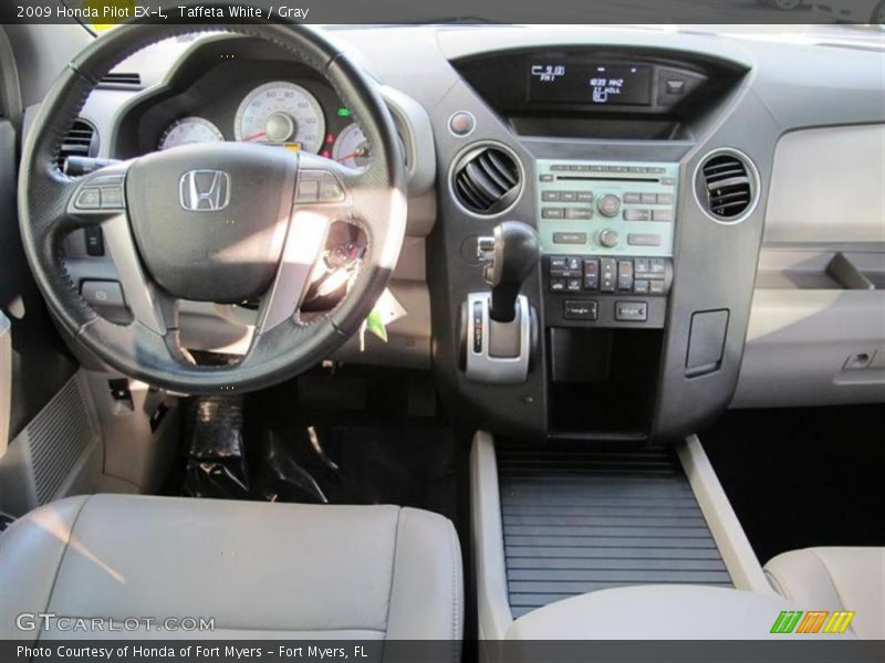 Taffeta White / Gray 2009 Honda Pilot EX-L