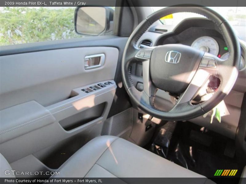 Taffeta White / Gray 2009 Honda Pilot EX-L