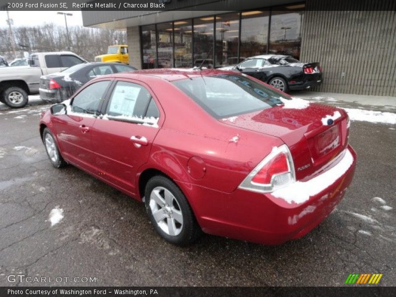 Redfire Metallic / Charcoal Black 2009 Ford Fusion SE