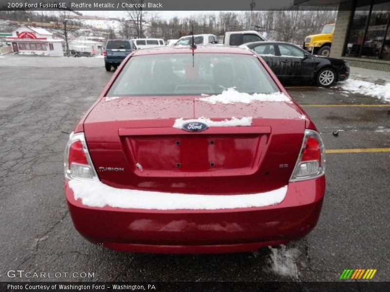 Redfire Metallic / Charcoal Black 2009 Ford Fusion SE