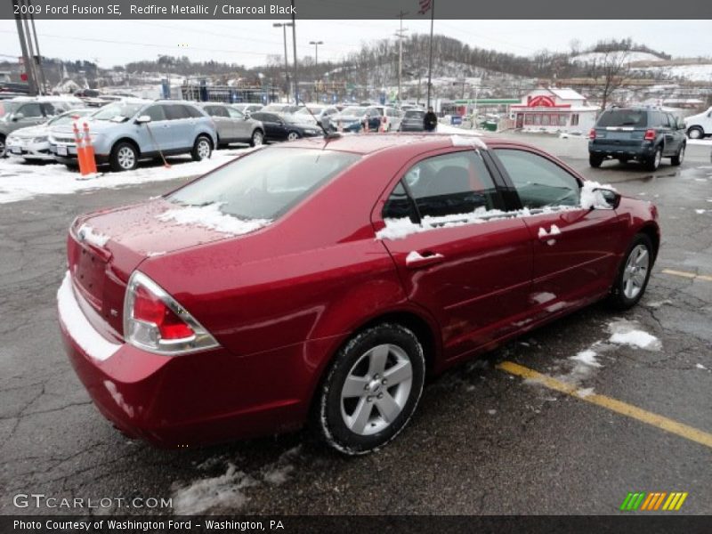 Redfire Metallic / Charcoal Black 2009 Ford Fusion SE