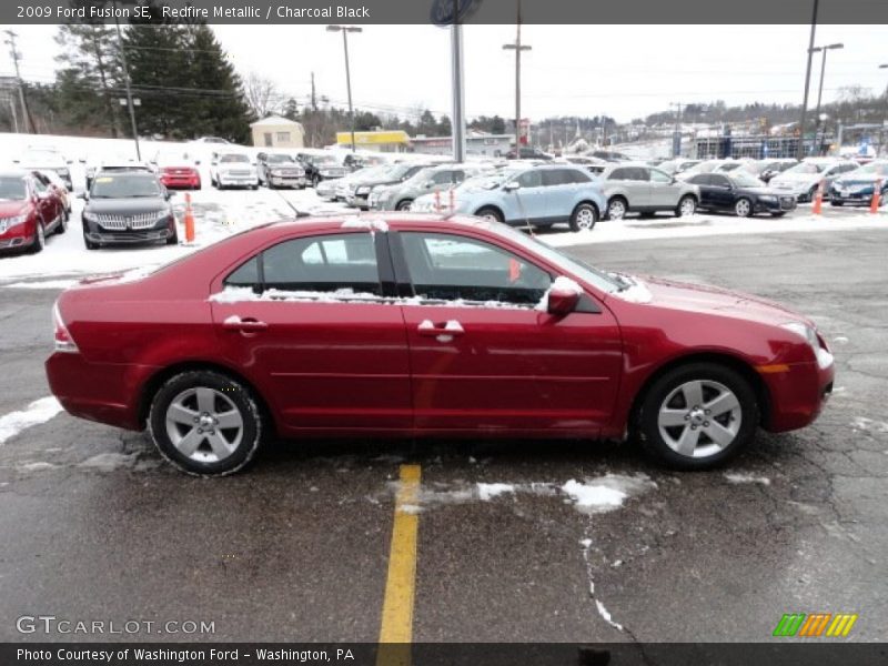 Redfire Metallic / Charcoal Black 2009 Ford Fusion SE