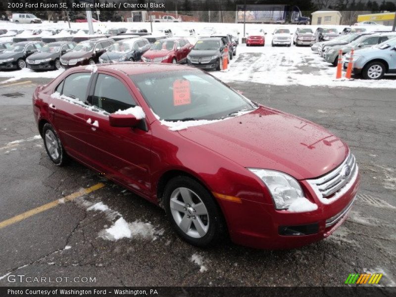 Redfire Metallic / Charcoal Black 2009 Ford Fusion SE