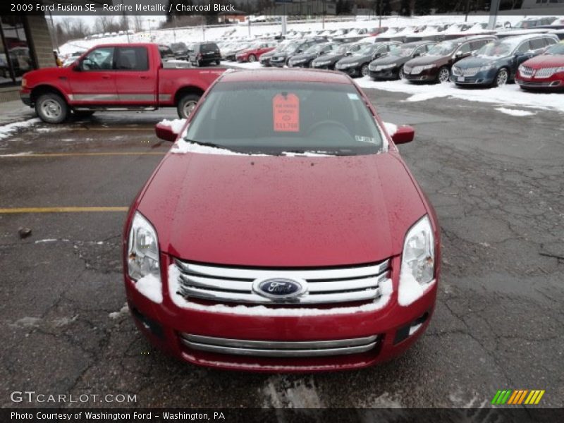 Redfire Metallic / Charcoal Black 2009 Ford Fusion SE