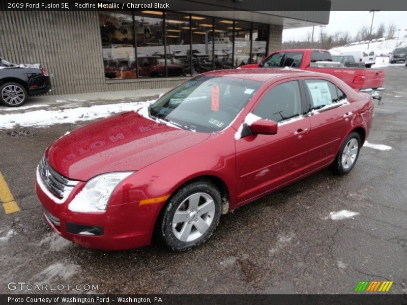 Redfire Metallic / Charcoal Black 2009 Ford Fusion SE