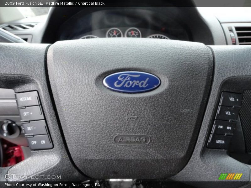 Redfire Metallic / Charcoal Black 2009 Ford Fusion SE
