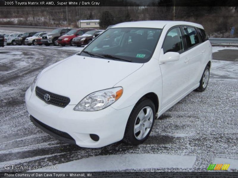 Super White / Dark Gray 2005 Toyota Matrix XR AWD