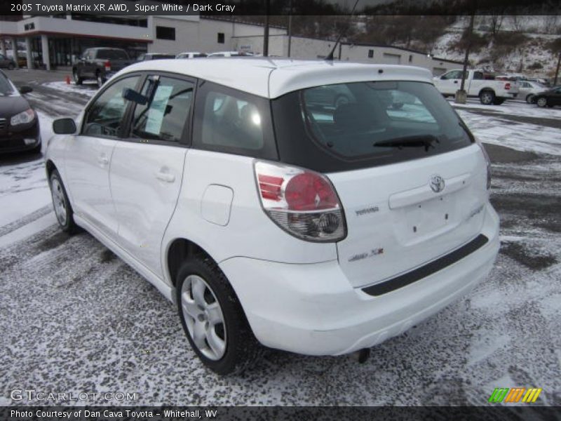 Super White / Dark Gray 2005 Toyota Matrix XR AWD