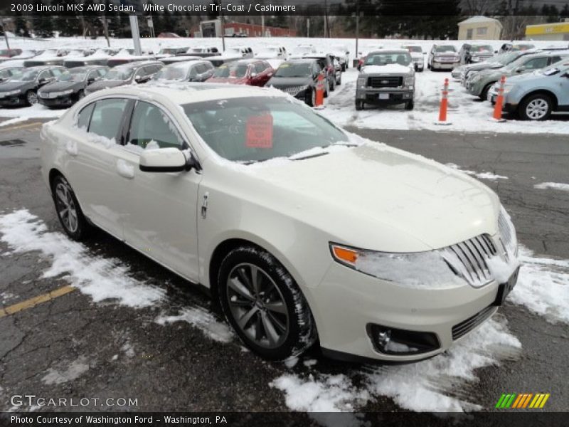 White Chocolate Tri-Coat / Cashmere 2009 Lincoln MKS AWD Sedan