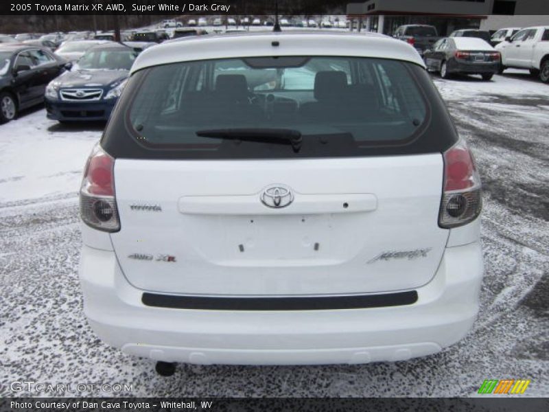 Super White / Dark Gray 2005 Toyota Matrix XR AWD