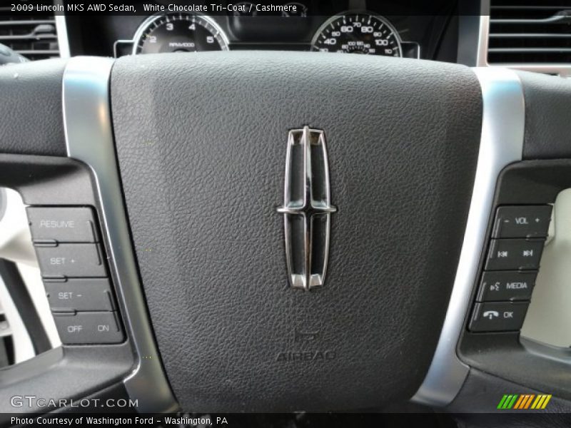 White Chocolate Tri-Coat / Cashmere 2009 Lincoln MKS AWD Sedan