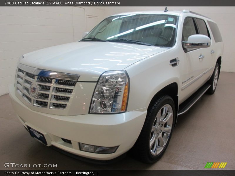 White Diamond / Light Cashmere 2008 Cadillac Escalade ESV AWD