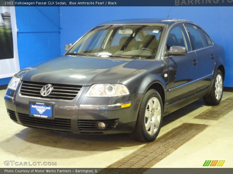 Blue Anthracite Pearl / Black 2002 Volkswagen Passat GLX Sedan